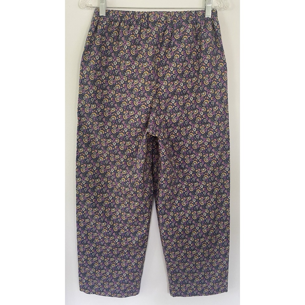 Rhode Berto Floral Paisley Print Cotton XS Button Down Pajamas Set Boho Chic - Picture 6 of 9